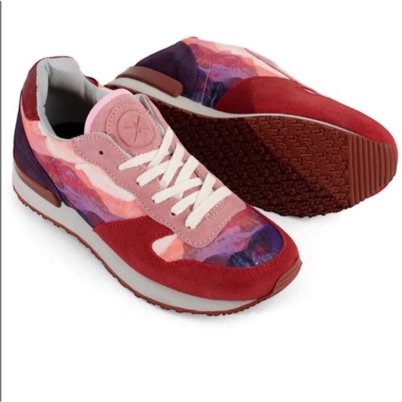 Inkkas Red and Pink Women's Sneakers - Picture 11 of 13